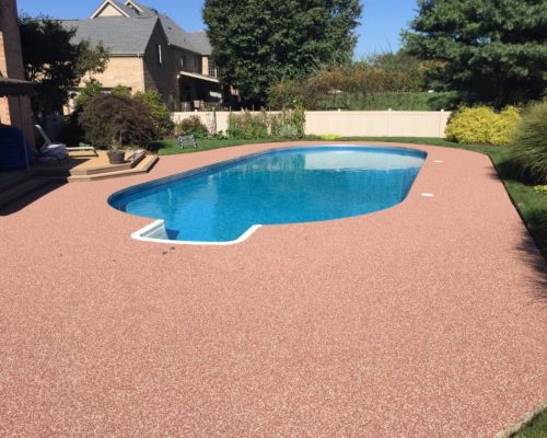 Rubber Stone Pool Deck